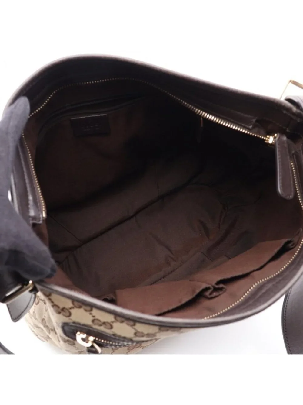 Gucci Shoulder Bag GG Canvas Beige Brown